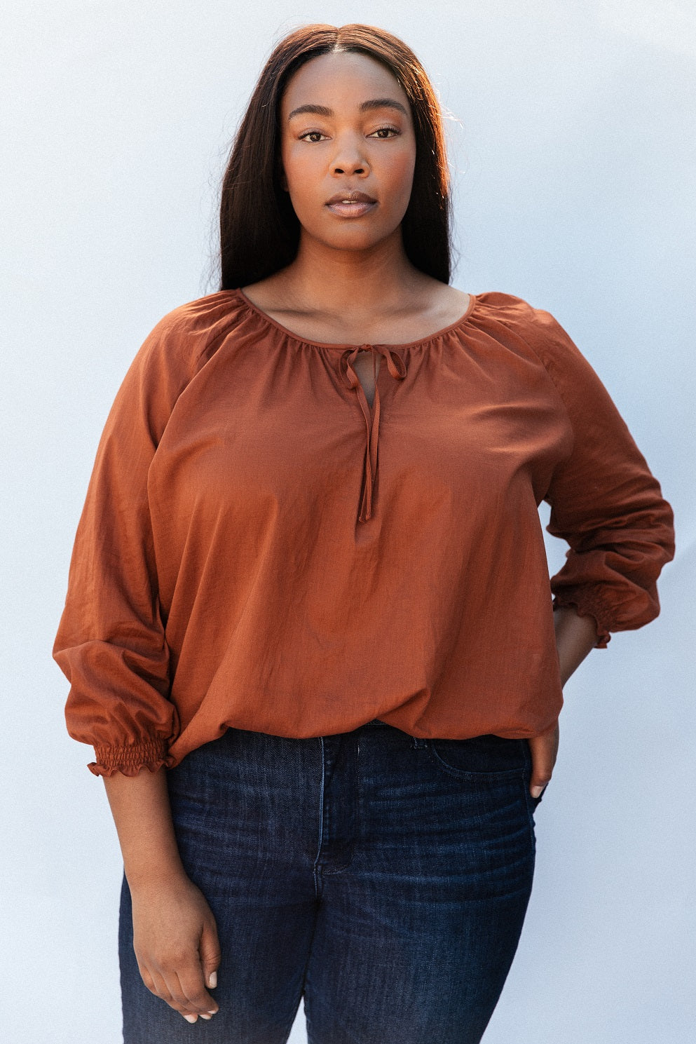 Poet Top in Cotton Lawn